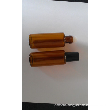 Amber Glass Bottle with Roll-on